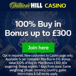 william hill casino bonus code your ?150